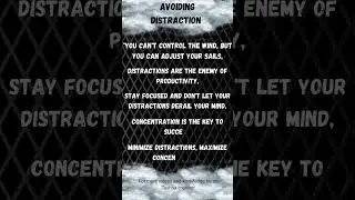 #avoidingdistractions #distractions  #successboost #perfect #like #comment #subscribe #share