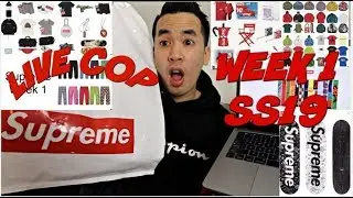 LIVE COP FOR BEGINNER SUPREME WEEK 1 SS19 COP OR PASS ?!!!