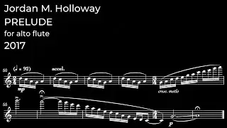 Prelude for Alto Flute - Score Video
