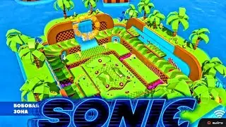 Sonic в Fall Guys. Карта из Соника в Fall Guys!