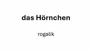 Niemiecki słownictwo: Pieczywo - Deutsch Wortschatz: Backwaren