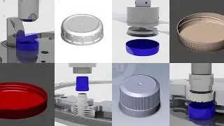 CRC Assembly and Lining / Wadding on one platform (Child resistant closures)