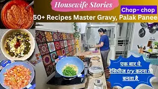 Housewife Stories: All Purpose Gravy | 1 Gravy 50+ Recipes | Different Style Chop Chop Palak Paneer