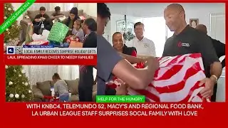 Los Angeles Urban League Delivers 2024 Xmas Joy to Southern CA Family in Need of Xmas Cheer
