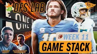 👑 Week 11 DraftKings NFL DFS TOP Plays | Hilow $555 Milly Breakdown | Chargers & Jags Game Stack
