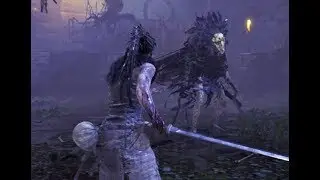 HELLBLADE Senua's Sacrifice &mdash; битва с боссом Вальравн №1 (1080p 60 кадров в секунду) PS4 PRO