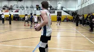WBPL Mercer Island- Courthouse boys volleyball vs Element, Game 2 set 1