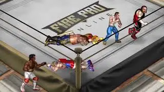 Fire Pro Wrestling World History! 8 Real Players, One Match!