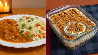 Chicken Manchurian with Egg Fried Rice & Quick Pudding | Full Meal Recipe | Easy & Tasty
