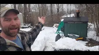 Outdoor furnace / Wood boiler #hawkenenergy #woodburning