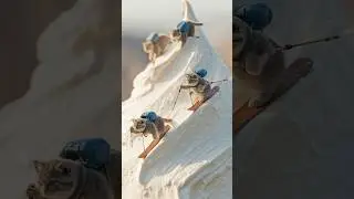 AI Pallas's Cat Living in a Miniature World (Diorama)