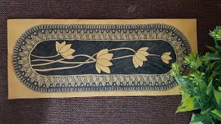 Oval lotus mandala