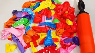 УДОВЛЕТВОРИТЕЛЬНАЯ АСМР РАСПАКОВКА ЦВЕТНОГО ШАРА #Popballoons #balloonspop #Balloonvideo #asmrbal...