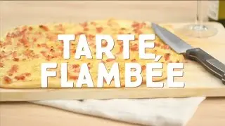 V&eacute;ritable tarte flamb&eacute;e alsacienne - CuisineAZ
