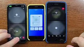 Sharing the Instagram Profile via QR Code, Outgoing Call and Instagram App Group Incoming Call (iOS)