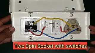 2 Switch 2 Socket Connection Switch Board Making | How to give Connection of Electric Board