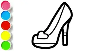 High Heel Drawing for Kids | Step-by-Step Guide to Fancy Feet