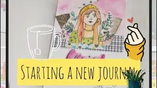 Bullet journal |unboxing a journal|decorating first page|starting a bullet journal