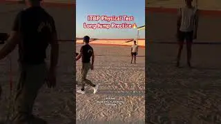 Long jump prectice for itbp physical test👍     #army #itbp #longjump #physical