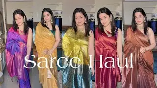 Beautiful Wedding And Occasion Wear Saree| Amazon Haul| The Touchupgirl 