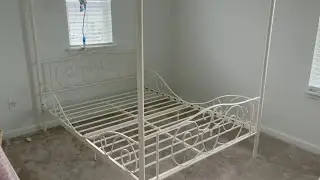 DHP Canopy Sturdy Bed Frame, Metal, Full, White Review