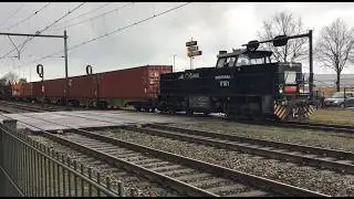 V161 Diesel Locomotive Northrail/ RTB Cargo with last mile run Blerick Shuttle Container Train 🚂🚃🚃🚃👀