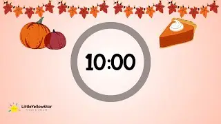 Calm Fall Vibe &ndash; 10 Minutes Countdown Timer With Pumpkin Spice Calm Music | Autumn Classroom Timer