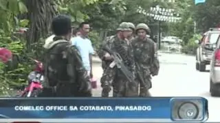 Balitaan: COMELEC office sa Cotabato, pinasabog
