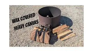 Firewood Carry Bag Saves Trips!