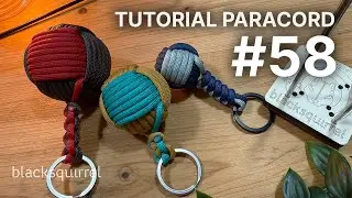 How to make a BICOLOR MONKEY FIST | Blacksquirrel paracord Ita Tutorial 58