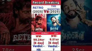 Retro Vs The Bhootni Box Office Collection | Retro 6th day collection #shorts