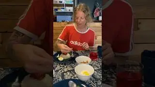 She is making nasi lemak, from Austria 🇦🇹 to Malaysia :) she learn fast . #malaysia #kualalumpur