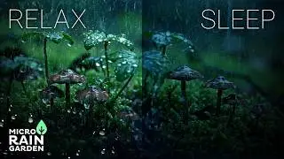 Macro Rain on Mushrooms &middot; Deep Sleep & Calm Focus &middot; Night Forest Ambience &middot; 6 Hours