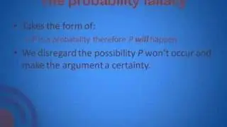 Decision Making Errors 2 - Probability Fallacy
