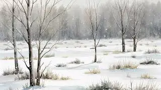Daytime Snowy Winter Village Peaceful Landscape Frame TV Art &ndash; FREE Preview! 🌞