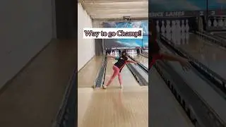 TEN POUNDS of TALENT! 🌸🎳 #bowling #sports #unstoppable #shorts #motivation