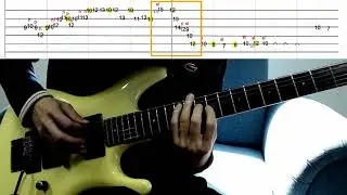 How to play#3/4 (The SOLO) Until we say goodbye: Beat-based Tab & Demo with metronome