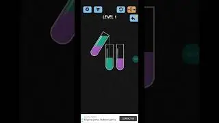 How to play water color sort ! Level 1