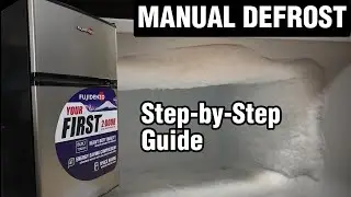 2 Door Mini Refrigerator | Manual Defrost & Cleaning