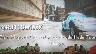 Cars 2 The Video Game | Finn Airport Security - Race Mode | Hyde Tour 9 Laps.