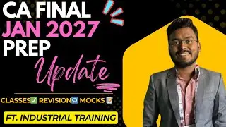 How I&rsquo;m Preparing for CA Final Jan 2027: Classes Done, Revision Plan & Mock Tests | AIR Loading🧿