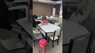 Part 212.Quick, this dining table has a table and six chairs, three figures dining table furniture