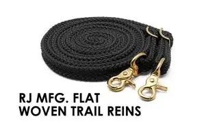 RJ Manufacturing Flat Woven Trail Reins