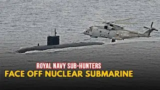 The UK Merlin Mk2 Hunting Nuclear Submarine
