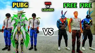 Free Fire 🔥 Vs Pubg 😈 || War of Legends || 3D Animation Video || Part-1