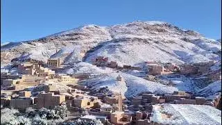 ❄️ A Winter Wonderland in Dades Valley &ndash; View from Citadelle Gorges Terrace ❄️