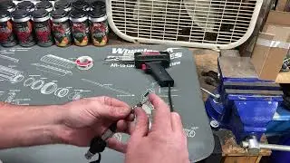 PL-259 installation on RG8U coax jumper.