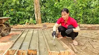 Design and build chicken coop with brick and cement [p2] farm building | Chuc Thi Hong