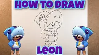 HOW TO DRAW LEON | BRAWL STARS| Easy Step-by-Step Tutorial | FOR KIDS