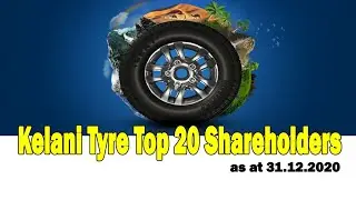 Kelani Tyre Top 20 Shareholders as at 31.12.2020